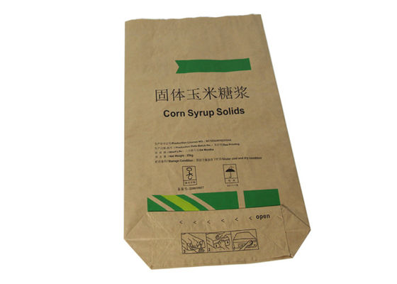 注文容量は1-4の層最下の紙袋の食糧粉の包装を平方する