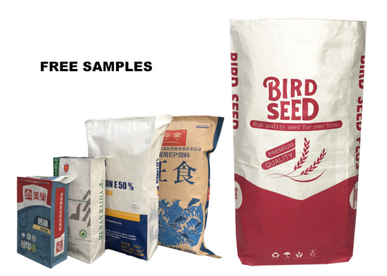小麦粉の包装のための 5kg 10kg 15kg 20kg 20LB 2 つの層か 3 つの層の多壁紙の袋