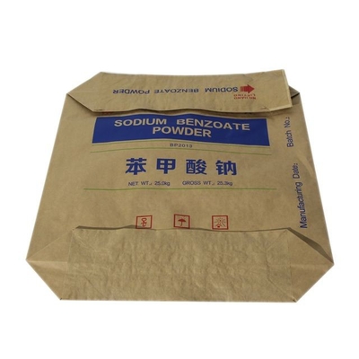 白い貼られた弁のMultiwallの紙袋の米小麦粉袋25kg 50kg Flexoの印刷