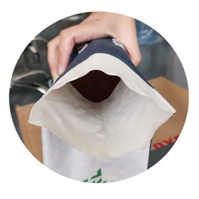 25kgの弁の紙袋は包装のための白か茶色の耐久材料を袋に入れます