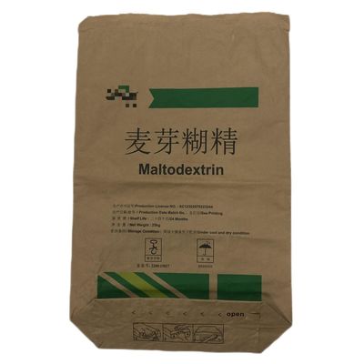 オーダーメイド 産業用 マルチ ウォール 紙袋 ローゴ付き マルトデクストリン用 床付き