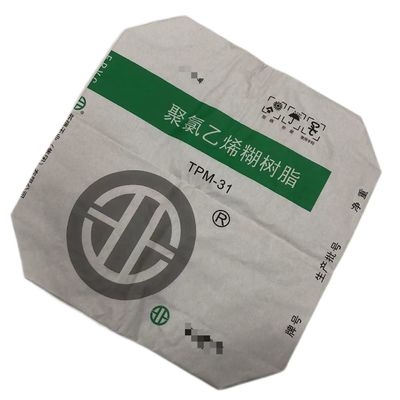 Food Grade  Pasted Valve Sleeve Multiwall Paper Bags with 10kg to 50kg Capacity Custom Logo Printing