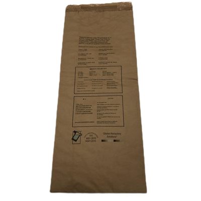 25kg 紙 Pbom バッグ 口 熱密封 包装 建材 耐火材料