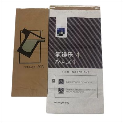工業用クラフト紙袋 白色または茶色で 包装粉末と粒子を用いる