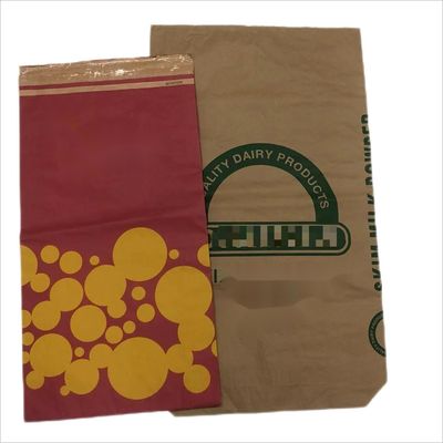 オーダーメイド ロゴ 熱密封紙袋 白 茶色 多壁紙袋