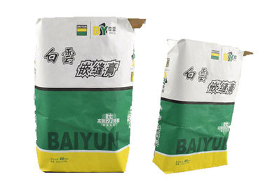 生物分解性の多壁紙は砂の小麦粉の粉のセメントの包装の紙袋を袋に入れます