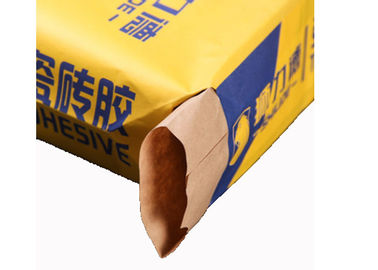 Flexoの印刷物はマルチウォールの紙袋弁のタイプ2の層の高い引張強さを着色します