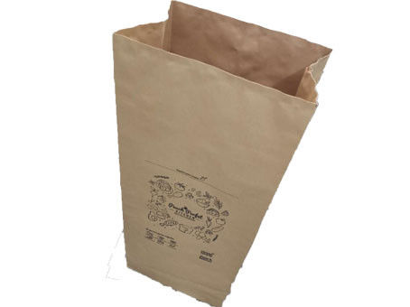 50kg 60gsm Moistureproof貼られた弁のMultiwallの芝生の紙袋