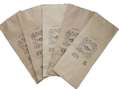 50kg 60gsm Moistureproof貼られた弁のMultiwallの芝生の紙袋