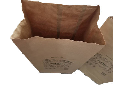 50kg 60gsm Moistureproof貼られた弁のMultiwallの芝生の紙袋