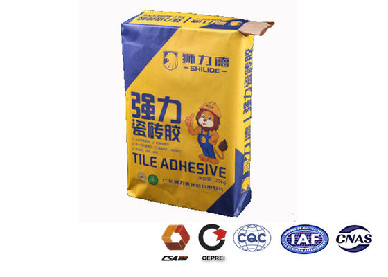 Flexoの印刷物はマルチウォールの紙袋弁のタイプ2の層の高い引張強さを着色します