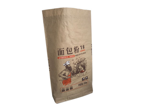 パンの小麦粉のパッキングのための120g/m2紙袋は他の包装袋を袋に入れる