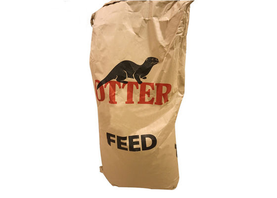 パッキングの飼料の魚粉のための注文のロゴ25kg Multiwallクラフトの紙袋