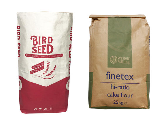 40kg 50kgの鳥の犬の供給のキャット リターの種のためのペーパー飼料袋