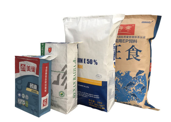 10kg 20kg 25kg 50kgの食糧供給の原料のための産業使用弁の技術の紙袋