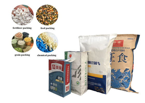 10kg 20kg 25kg 50kgの食糧供給の原料のための産業使用弁の技術の紙袋