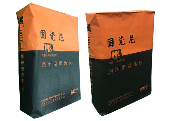 20kg 25kg 40kg 50kg乾燥した乳鉢のセメント袋のMultiwallの紙袋は付着力弁袋プラスター乳鉢のパテの粉をタイルを張る