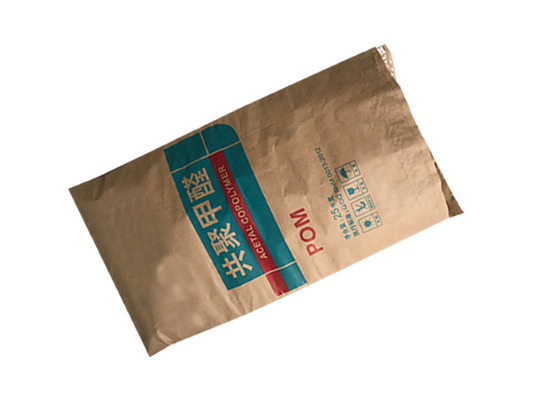 熱い溶解の接着剤小麦粉の粉乳のための3つの層Multiwallの紙袋