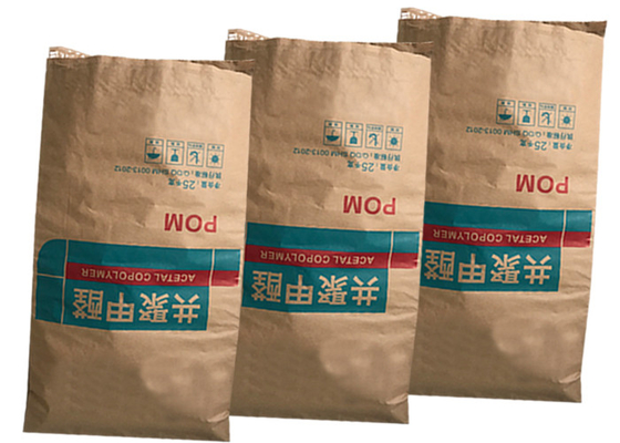 25kg 50kgのヒート シールの食品のクラフト紙の包装袋はカスタマイズされることを受け入れます