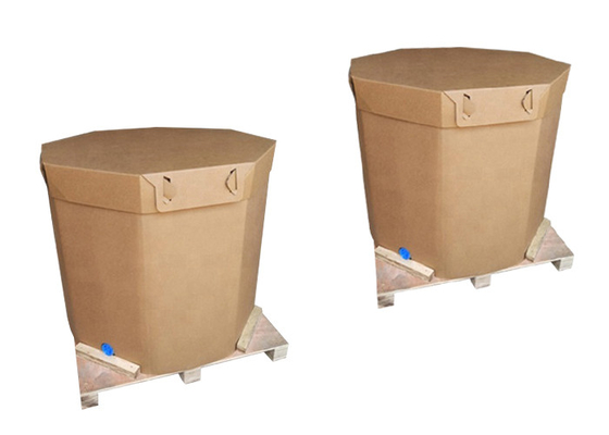 ライン袋が付いている立方1000l IBCタンク ココナッツ油の液体のパッケージ ペーパーIBCの戦闘状況表示板