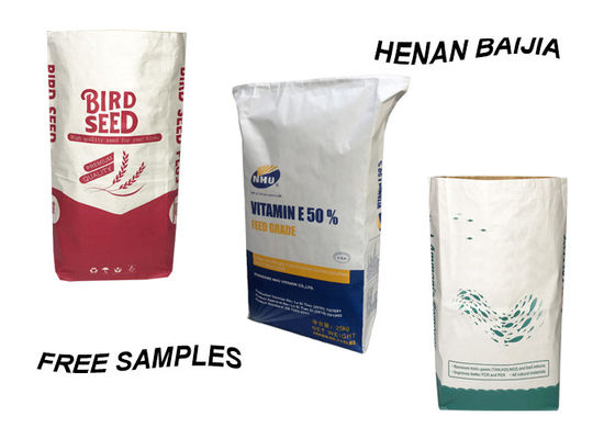 粘土の粒状の吸収性のMultiwallクラフトの紙袋20kg 25kg